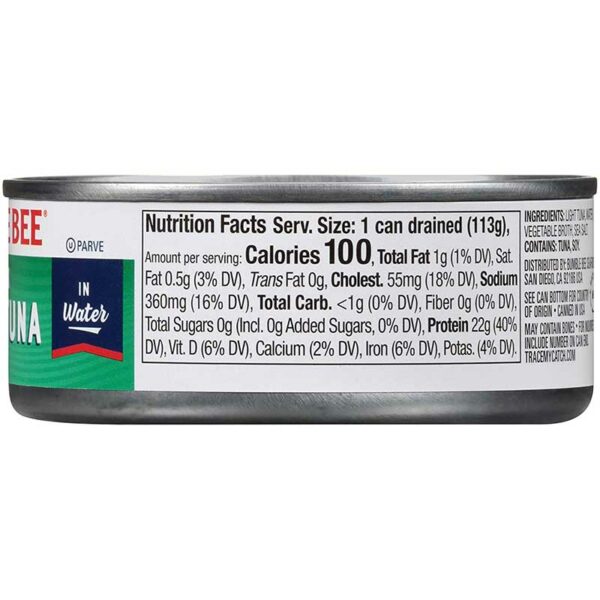 Atún Bumble Bee en Trozos en Agua, 5 oz
