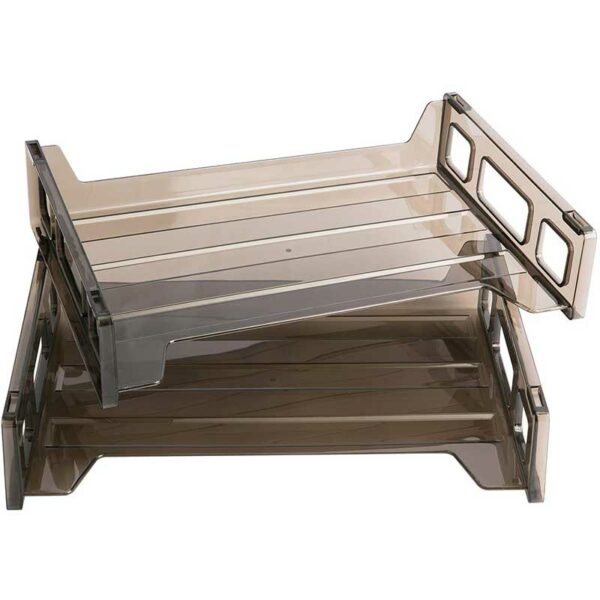 Bandeja-Plástica-Apilable-(1-uds)-Front-2 Bandeja Plástica de Documentos Apilable (1 uds)