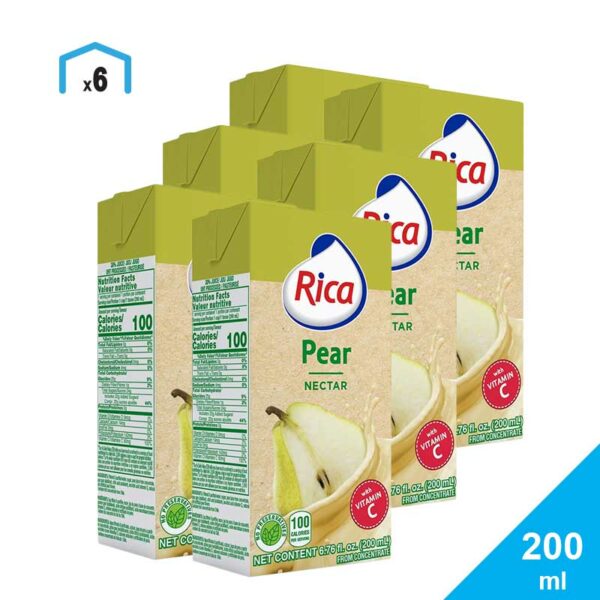 Jugos Rica, 200 ml (6 pack)