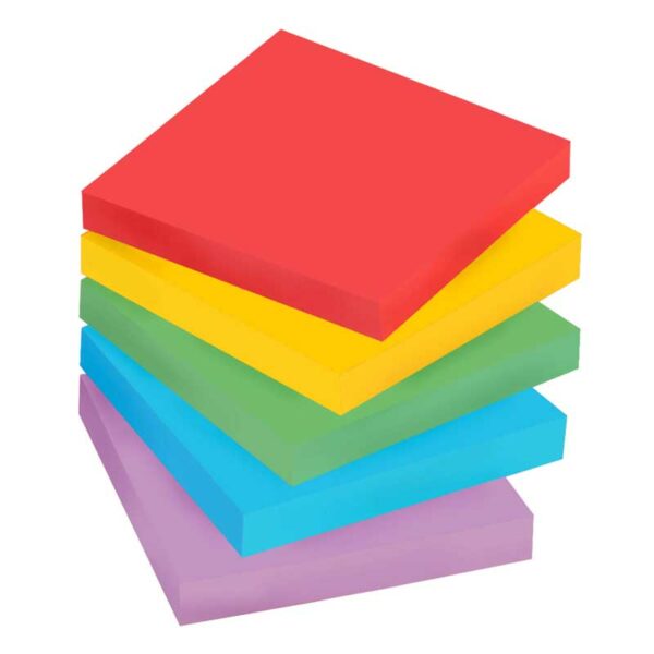 Notas Adhesivas Post-it 3" x 3" (5 x 90 uds)