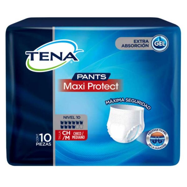 Ropa-Interior-Absorbente-TENA-Maxi-Protect,-CHM-(10-uds)-Front Ropa Interior Absorbente TENA Maxi Protect, CH/M (10 uds)