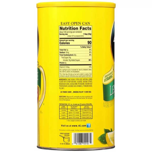 4C Limonada Mix, 4 lbs