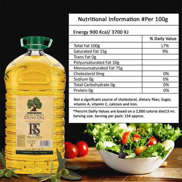Aceite-de-Oliva-Rafael-Salgado-Extra-Virgen,-5-L-Back Aceite de Oliva Rafael Salgado Extra Virgen, 5 L