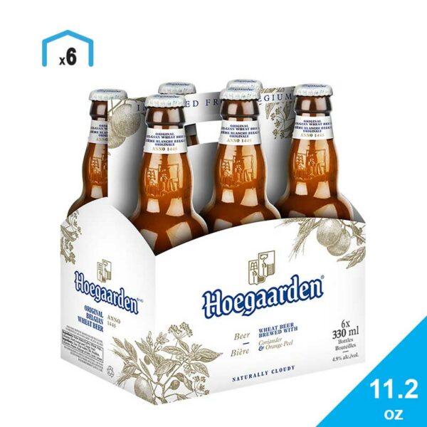 Cerveza Hoegaarden Witbier, 12 oz
