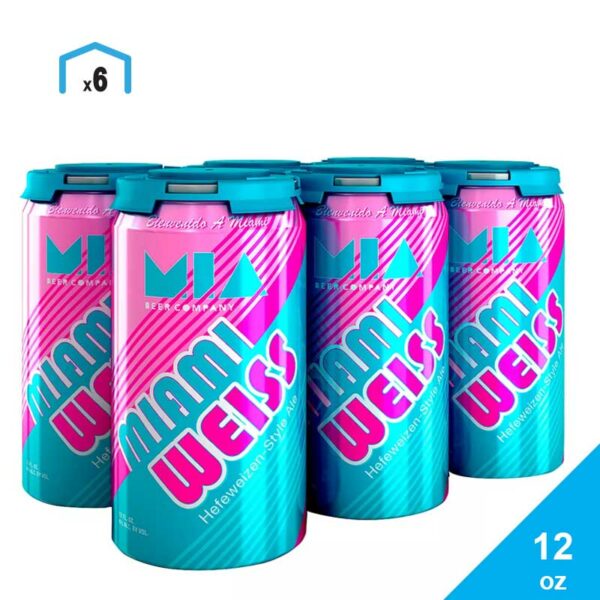 Cerveza MIA Miami Weiss Hefeweizen, 12 oz