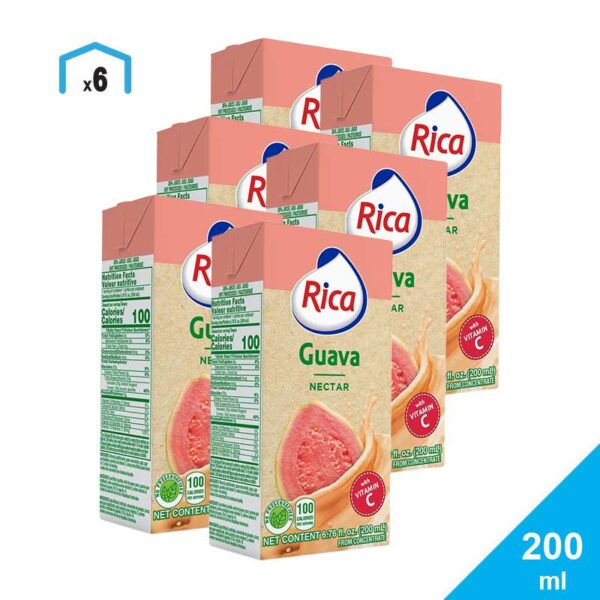 Jugos Rica, 200 ml (6 pack)