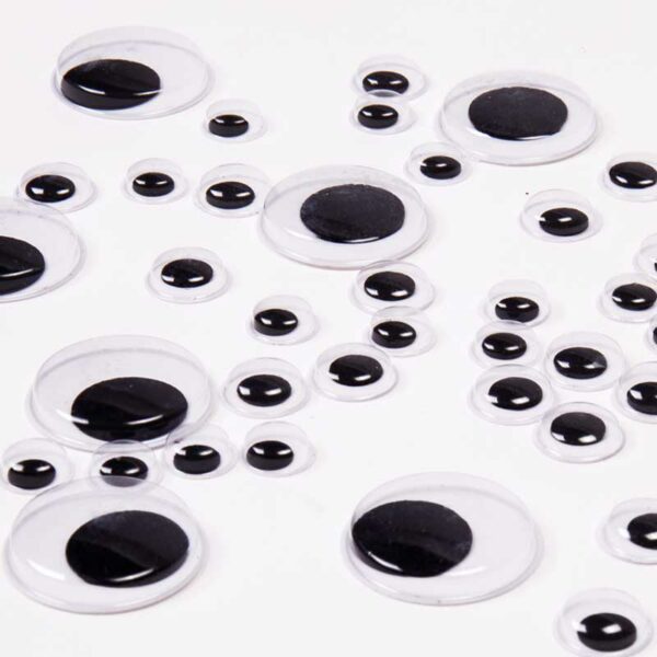 Ojitos Móviles Surtidos Negros (248 uds)