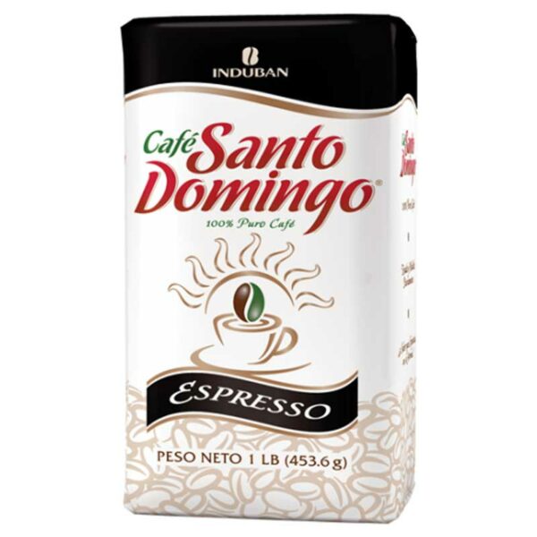 Café-Santo-Domingo-Espresso,-1-lb-Front Café Santo Domingo Espresso Molido, 1 lb