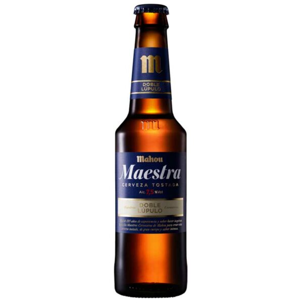 Cerveza-Mahou-Maestra-Doble-Lúpulo,-11.2-oz-Front-2 Cerveza Mahou Maestra Doble Lúpulo, 11.2 oz