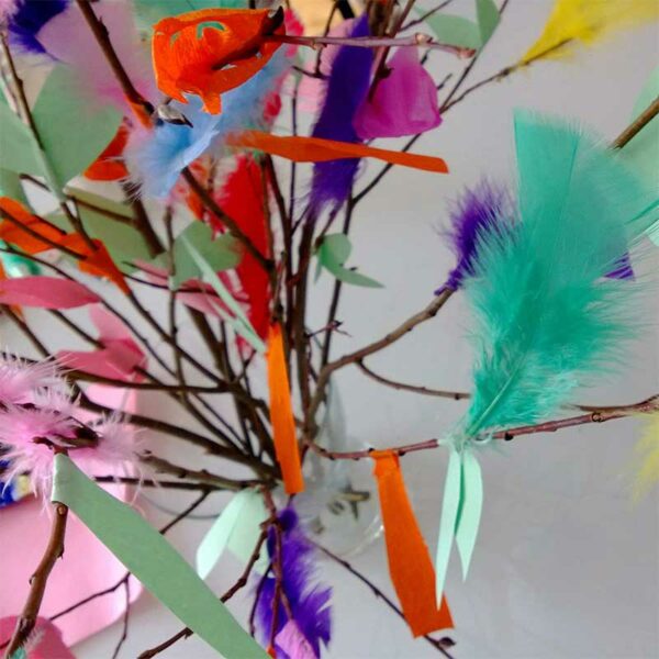 Plumas para Decoraciones Colores Surtidos (25 uds)