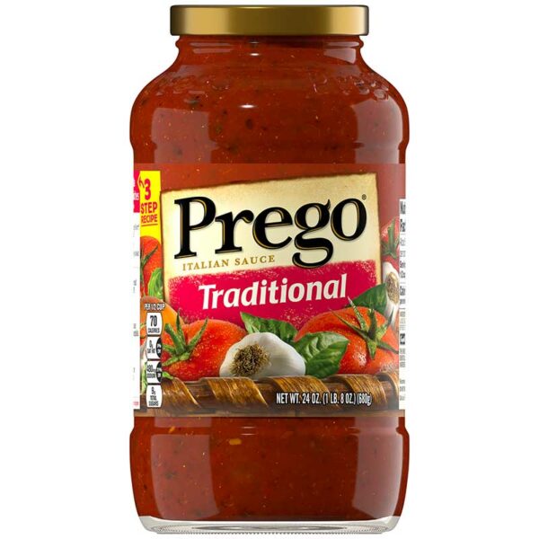 Salsa-Italiana-Prego-Tradicional,-24-oz-Front Salsa Italiana Prego Tradicional, 24 oz