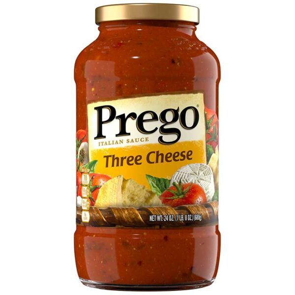 Salsa Italiana Prego Tres Quesos, 24 oz