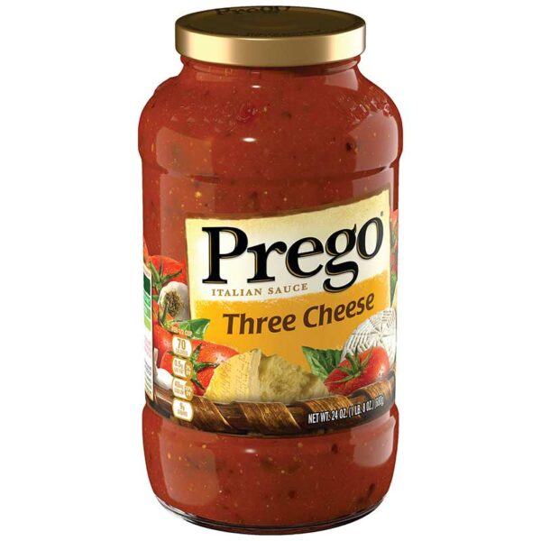 Salsa Italiana Prego Tres Quesos, 24 oz