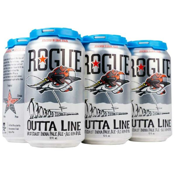 Cerveza Rogue Outta Line IPA, 12 oz Lata