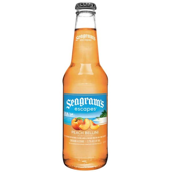 Cóctel Seagram's Escapes Peach Bellini, 11.2 oz