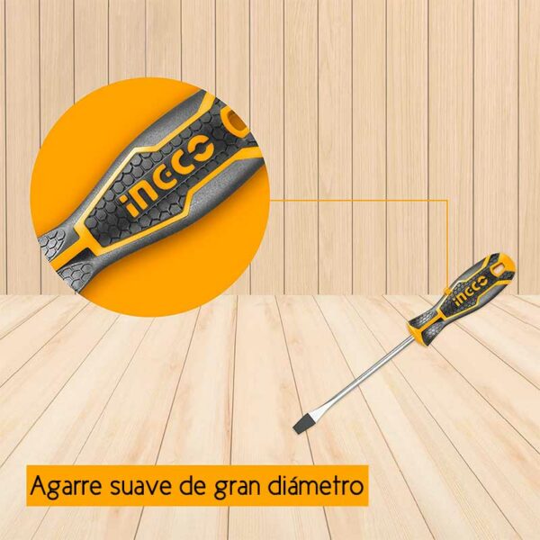 Set Destornilladores Planos y Estrias de 6 Piezas INGCO