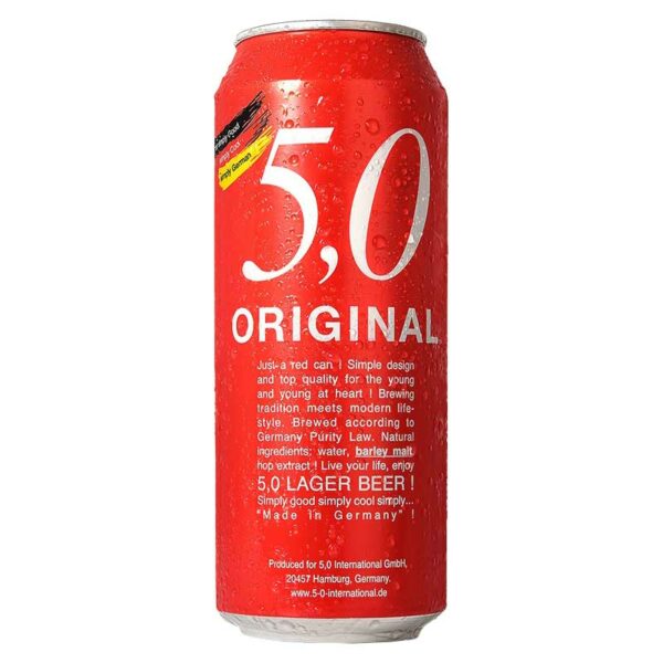 Cerveza 5,0 Original Lager, 16.9 oz