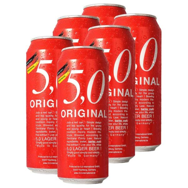 Cerveza 5,0 Original Lager, 16.9 oz