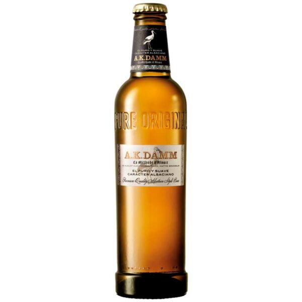 Cerveza-A.K.-Damm,-11.2-oz-Front Cerveza A.K. Damm, 11.2 oz