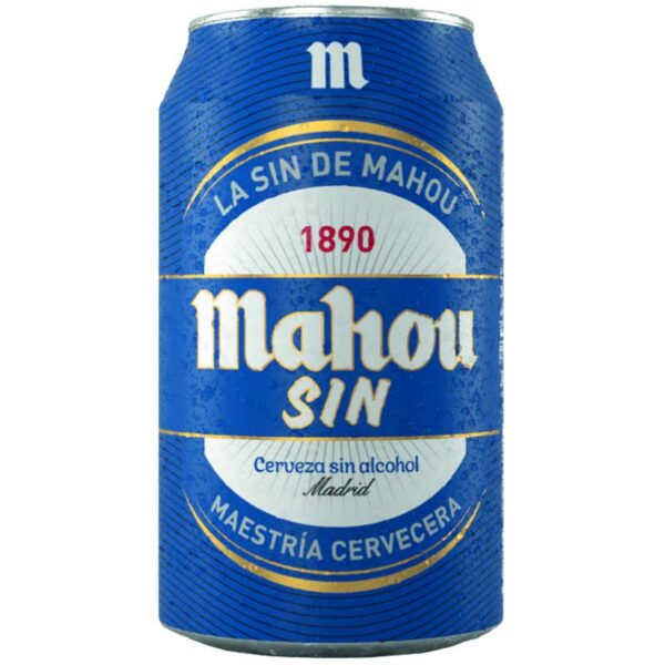Cerveza Mahou Sin Lata, 11.2 oz