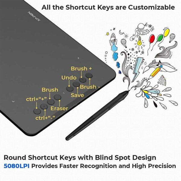 Tableta de Dibujo Digital XP-Pen Deco 01 V2 (10" x 6.25")