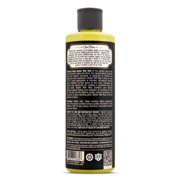 Cera de Efecto Mojado Chemical Guys Mantequilla, 16 oz