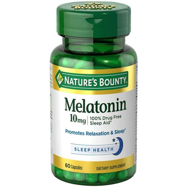 Melatonina-Nature's-Bounty-10-mg,-60-Cápsulas-Front Melatonina Nature's Bounty 10 mg, 60 Cápsulas