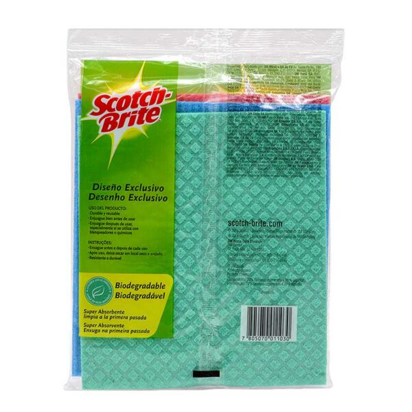 Paño Esponja Scotch-Brite Biodegradable (3 uds)