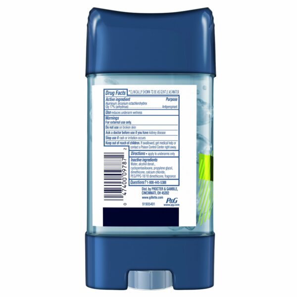 Desodorante Gillette en Gel Clear Power Rush, 2 uds x 3.8 oz