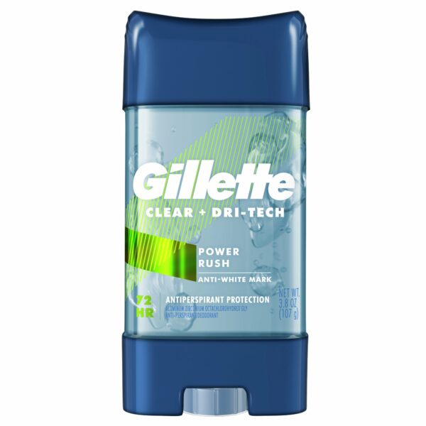 Desodorante Gillette en Gel Clear Power Rush, 2 uds x 3.8 oz