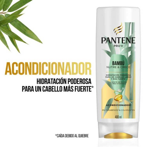 Acondicionador-Pantene-Pro-V-Bambú-Nutre-&-Crece,-400-ml-turn-3 Acondicionador Pantene Pro-V Bambú Nutre & Crece, 400 ml