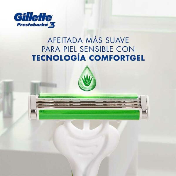 Afeitadora Desechable Gillette Prestobarba3 Sensitive (4 uds)