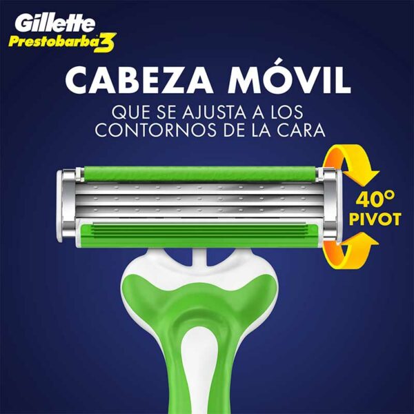 Afeitadora Desechable Gillette Prestobarba3 Sensitive (4 uds)