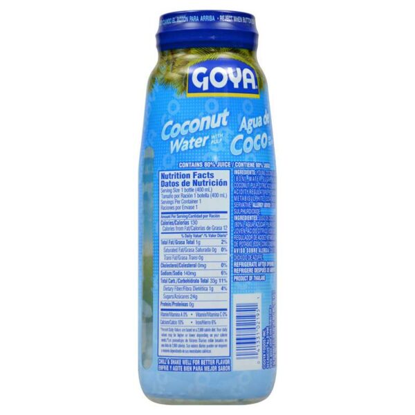 Agua de Coco con Trocitos Goya, 400 ml