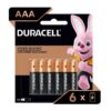 Batería Alcalinas Duracell AAA (6 uds)