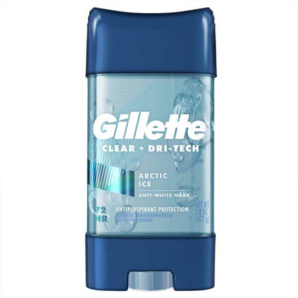 Desodorante Gillette en Gel Clear Arctic Ice, 3.8 oz