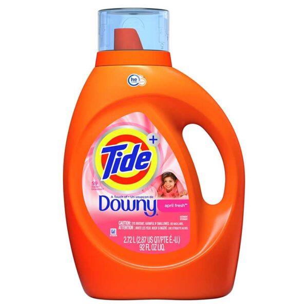 Detergente-Líquido-Tide-con-Downy-April-Fresh,-92-oz-Front Detergente Líquido Tide con Downy April Fresh, 92 oz