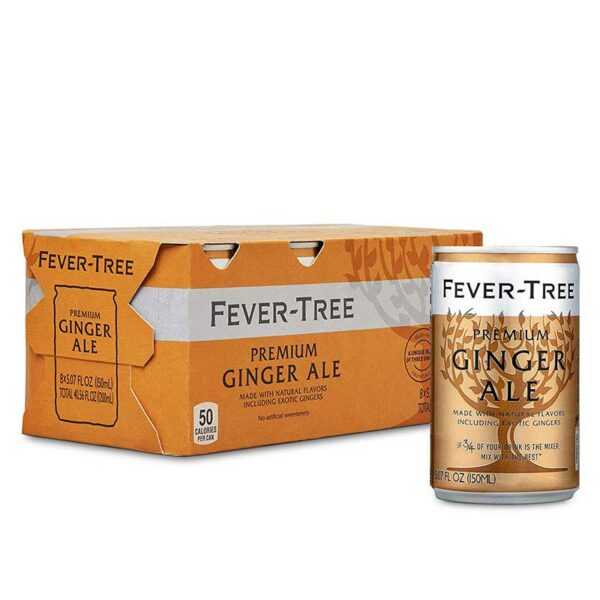 Ginger Ale Premium Fever-Tree, 5.07 oz (8 pack)