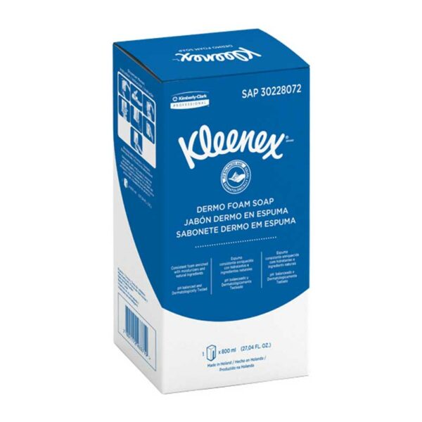 Jabón Kleenex Dermo en Espuma, 800 ml