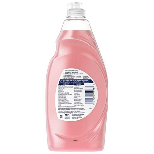 Lavaplatos-Dawn-Ultra-Limpieza-Suave-Granada-y-Agua-de-Rosas,-24-oz-Back Lavaplatos Dawn Ultra Limpieza Suave Granada y Agua de Rosas, 24 oz