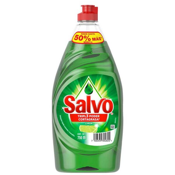 Lavaplatos Liquido Salvo Limon, 750 ml