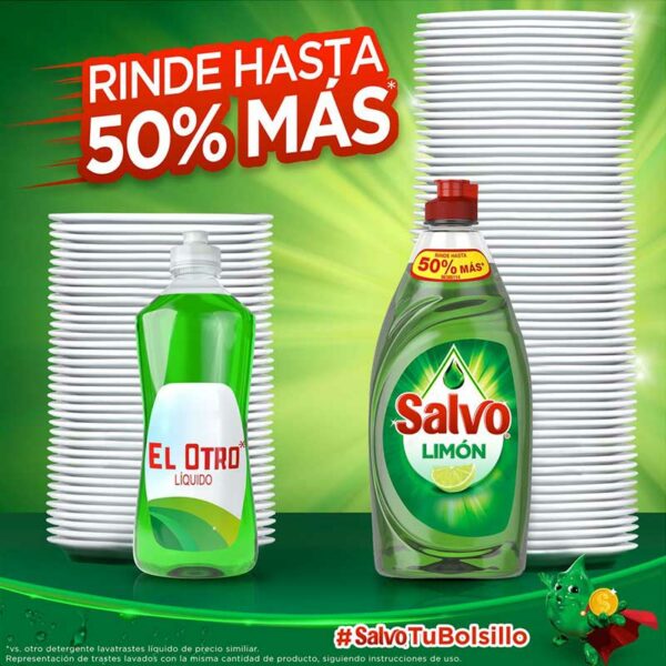 Lavaplatos Liquido Salvo Limon, 750 ml