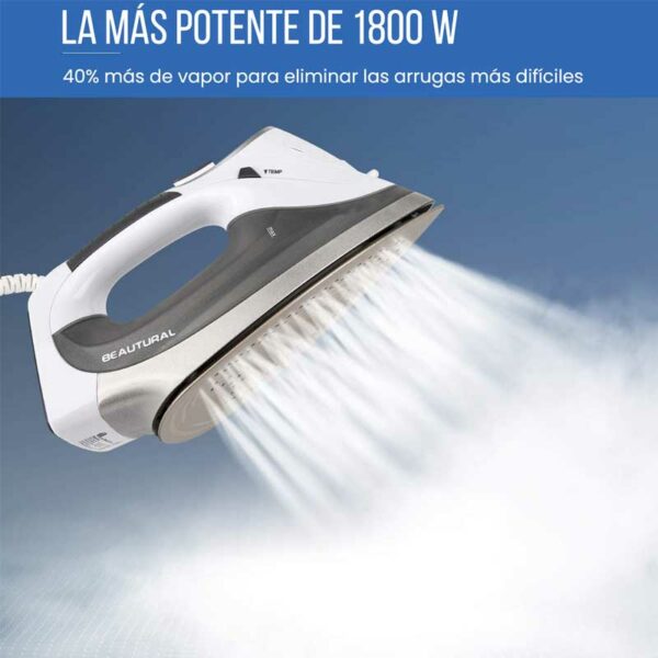 Plancha de Vapor Beautural con Pantalla LCD 1800 w