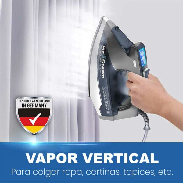 Plancha de Vapor PurSteam con Pantalla LCD 1800 w