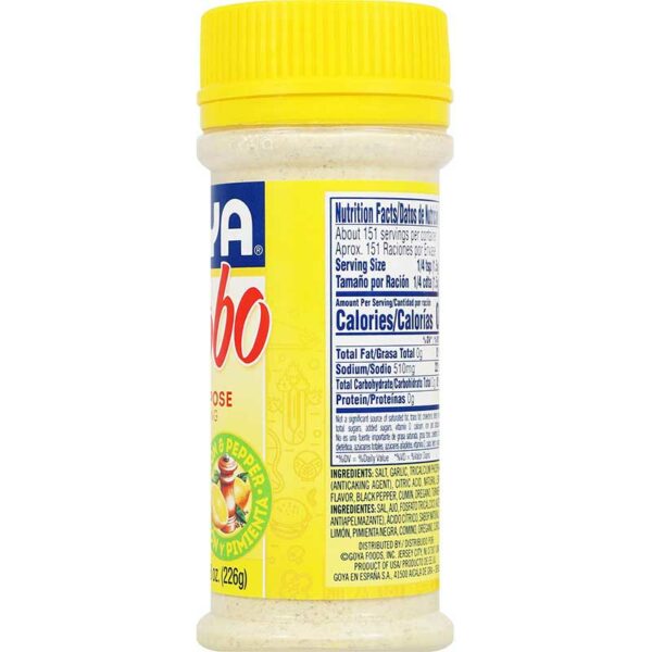 Adobo-Goya-con-Limón-y-Pimienta,-8-oz-Back Adobo Goya con Limón y Pimienta, 8 oz
