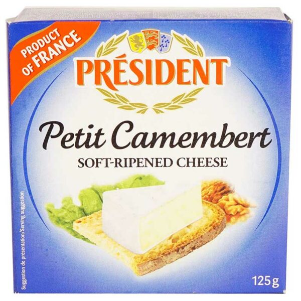 Queso-Président-Peti-Camembert,-125-g-Front Queso Président Peti Camembert, 125 g