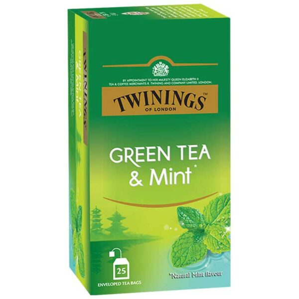 Té-Verde-y-Menta-Twinings,-25-uds-Front Té Verde y Menta Twinings, 25 uds