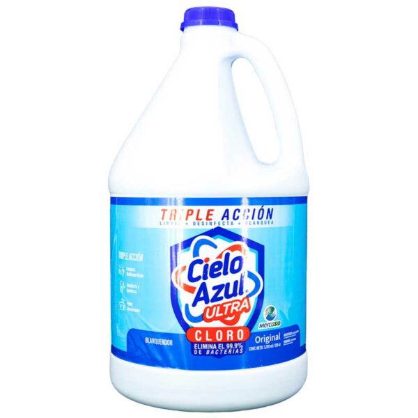 Cloro-Cielo-Azul-Triple-Acción,-1-gal-Front Cloro Cielo Azul Triple Acción, 1 gal