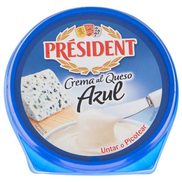 Crema de Queso Président Azul, 125 g