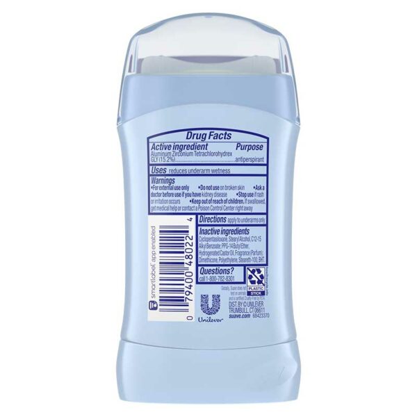 Desodorante Suave en Barra Powder Invisible, 1.2 oz